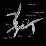 Pocket Multitool Pliers Knife Screwdriver Stainless Steel survival  BushLine