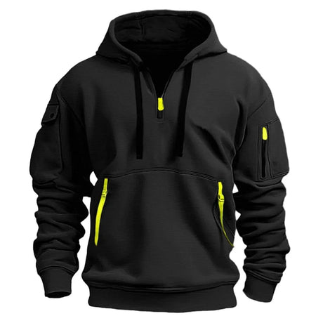 Hoodies Multi-pocket with zips Pullover Sweatshirts Outdoor Shirts & Tops BushLine black S