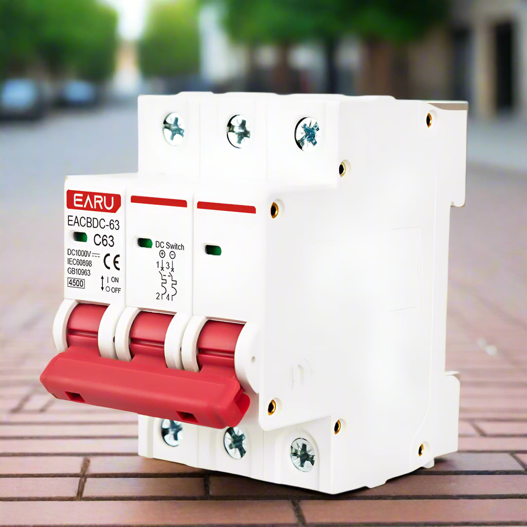 DC Solar Wind Mini Circuit Breaker Overload Protection 6A to 125A electrical supplys BushLine 6A 3P