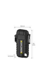 F37 Arc Plasma Waterproof Double Arc Lighter USB Rechargeable electrical supplys  BushLine