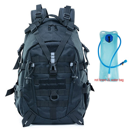 Durable Outdoors Molle Backpack 8 Designs 40L BackPacks BushLine Black with 2L bag  