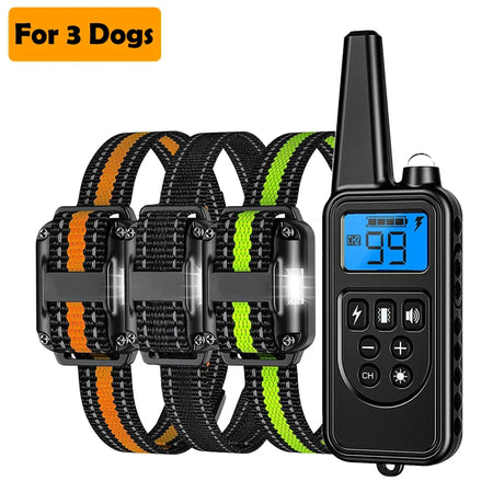 Rechargeable Dog Training & Anti-Bark Collar 800m