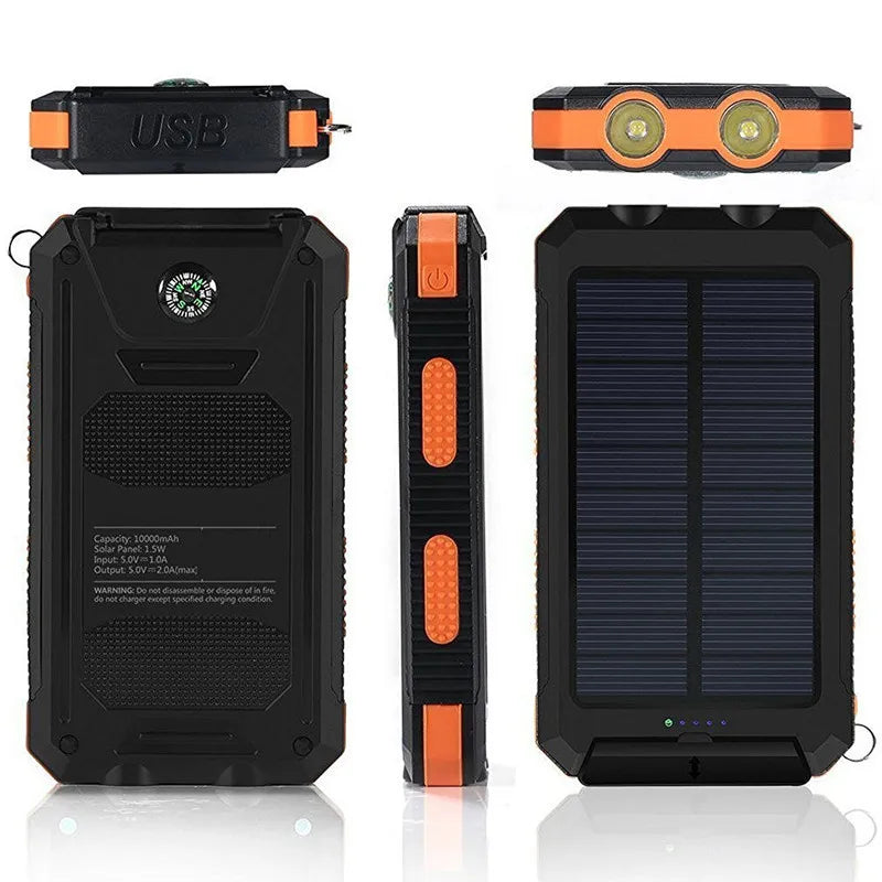 Powerful Waterproof Solar Power Bank 20000mAh solar power BushLine   