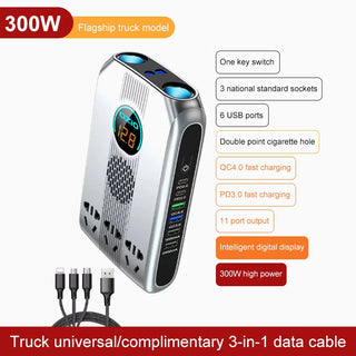 300W Car Power Inverter Adaptor Multifunctional 12/24V