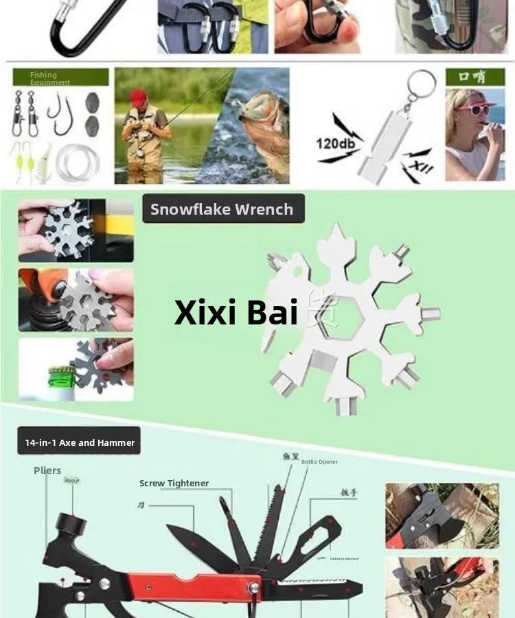 Self-Rescue Outdoor Survival Emergency First Aid Tool Kits Set survival  