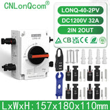 PV Solar Photovaltaic Disconnect Switch Isolator electrical supplys BushLine 2PV with Connectors