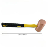 Pure Copper Hammer Cylindrical No Spark Rubber Handle Anti-slip tools BushLine 3P