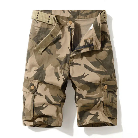Cargo Shorts Military Big Sizes Street Fashion Casual Shorts Cargo Pants & Shorts BushLine Khaki Camouflage 29 (45-50KG)
