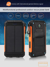 Powerful Waterproof Solar Power Bank 20000mAh solar power BushLine   