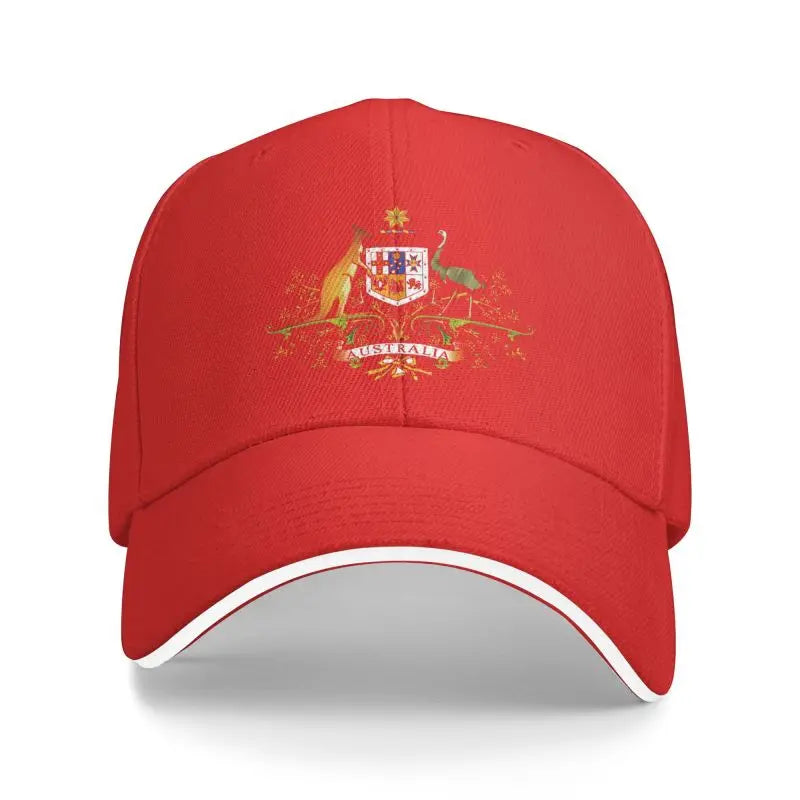 Coat Of Arms Of Australia Baseball Cap Unisex 8 colours tactical hats BushLine Red Adjustable 