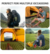 Single Camping Mattress Ultralight Inflatable Built-in Pillow &Air Pump outdoor equipment  BushLine