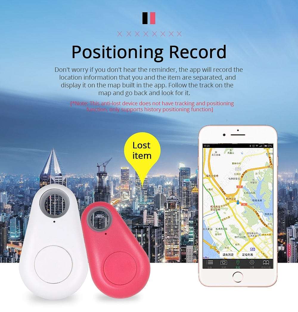 Smart Bluetooth Mini GPS Tracker Anti-Theft Security & Safety  