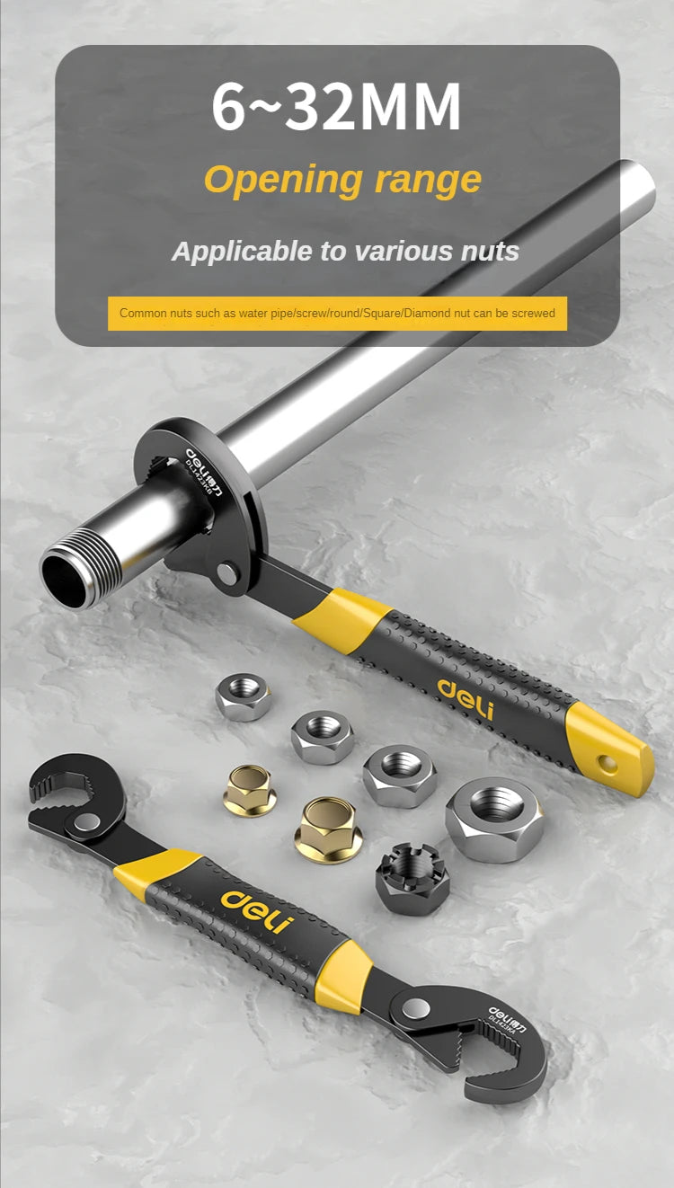 Snap N Grip 14-30 & 30-60mm Universal Open End Spanner tools  