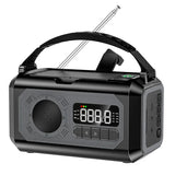 Solar 12000mAh Emergency Radio Charger AM/FM Hand Crank solar power  