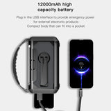 Solar 12000mAh Emergency Radio Charger AM/FM Hand Crank solar power  