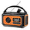 Solar 12000mAh Emergency Radio Charger AM/FM Hand Crank solar power  