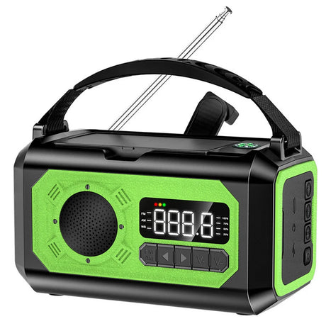 Solar 12000mAh Emergency Radio Charger AM/FM Hand Crank solar power  