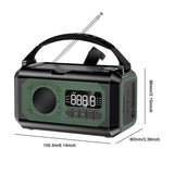 Solar 12000mAh Emergency Radio Charger AM/FM Hand Crank solar power  BushLine