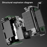 Solar 12000mAh Emergency Radio Charger AM/FM Hand Crank solar power  BushLine