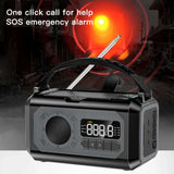 Solar 12000mAh Emergency Radio Charger AM/FM Hand Crank solar power  BushLine