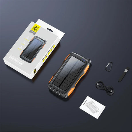 Solar Power Bank 42800mAh Waterproof Portable Charger Powerbank solar power  