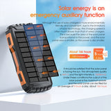 Solar Power Bank 42800mAh Waterproof Portable Charger Powerbank solar power  BushLine