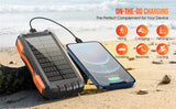 Solar Power Bank 42800mAh Waterproof Portable Charger Powerbank solar power  BushLine
