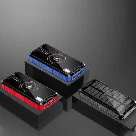 Solar Power Bank 80000mAh Wireless Charging wifi & wireless  