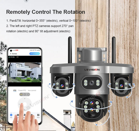 Solar Security Camera WI-FI Auto Tracking Security & Safety  