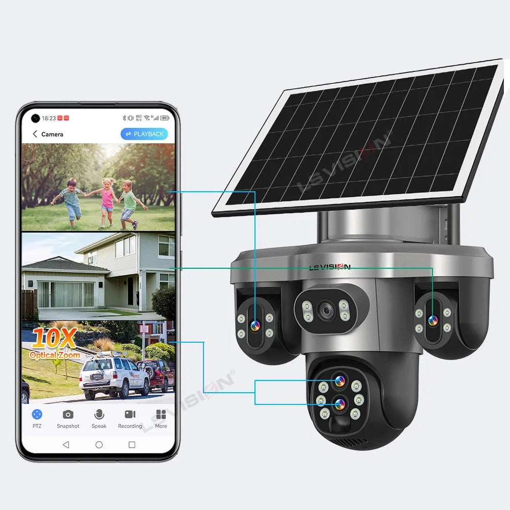 Off-Grid Solar Security Auto Tracking Camera | Wi-Fi & 4G | BushLine ...