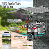 Solar Security Camera WIFI Human Tracking 50X Optical Zoom security systems  