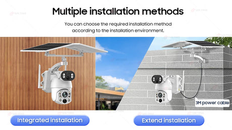 Solar Security Camera WIFI Human Tracking 50X Optical Zoom security systems  