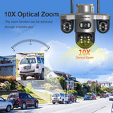 Solar Security Camera WiFi 10X Zoom Auto Tracking Wifi Surveillance Security & Safety  