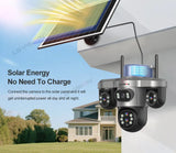Solar Security Camera WiFi 10X Zoom Auto Tracking Wifi Surveillance Security & Safety  