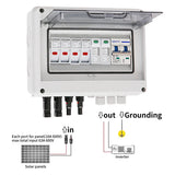 Solar photovoltaic PV Combiner Box With Lightning Protection 2 in 1 out electrical supplys  BushLine