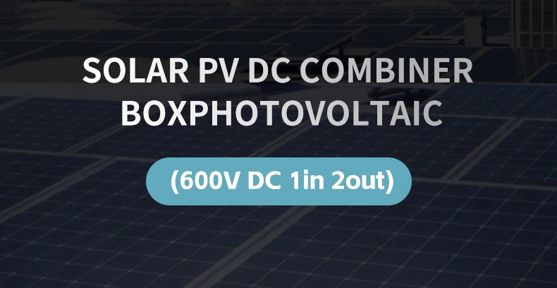 Solar photovoltaic PV Combiner Box With Lightning Protection 2 in 1 out electrical supplys  BushLine
