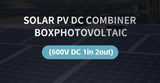 Solar photovoltaic PV Combiner Box With Lightning Protection 2 in 1 out electrical supplys  BushLine