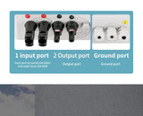 Solar photovoltaic PV Combiner Box With Lightning Protection 2 in 1 out electrical supplys  BushLine