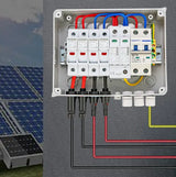 Solar photovoltaic PV Combiner Box With Lightning Protection 2 in 1 out electrical supplys  BushLine