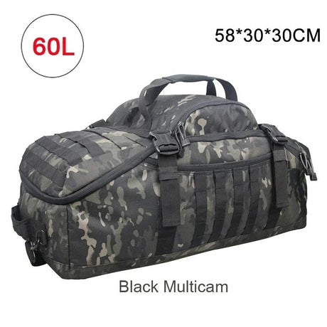 Sport Molle Combination Carry Bag Backpacks BackPacks BushLine 60L Black Camo