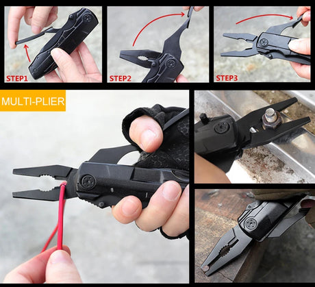 Stainless Steel 18 in 1 Multi Tool Knife Aluminum Handle tools  