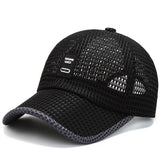 Summer Women Men Mesh Baseball Cap hats BushLine Black Cap 2