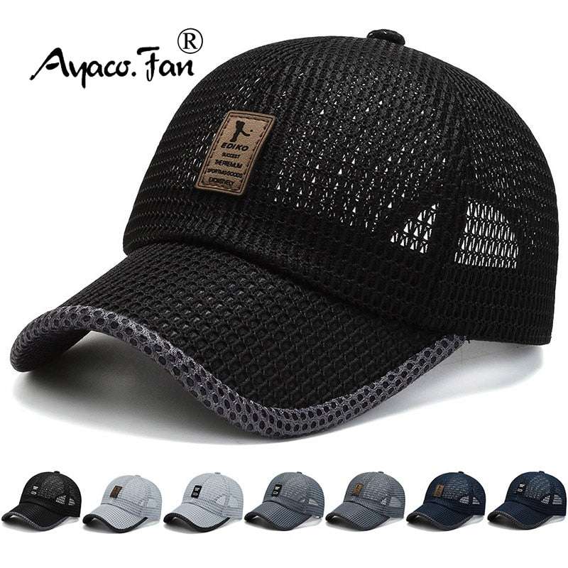 Summer Women Men Mesh Baseball Cap hats  BushLine
