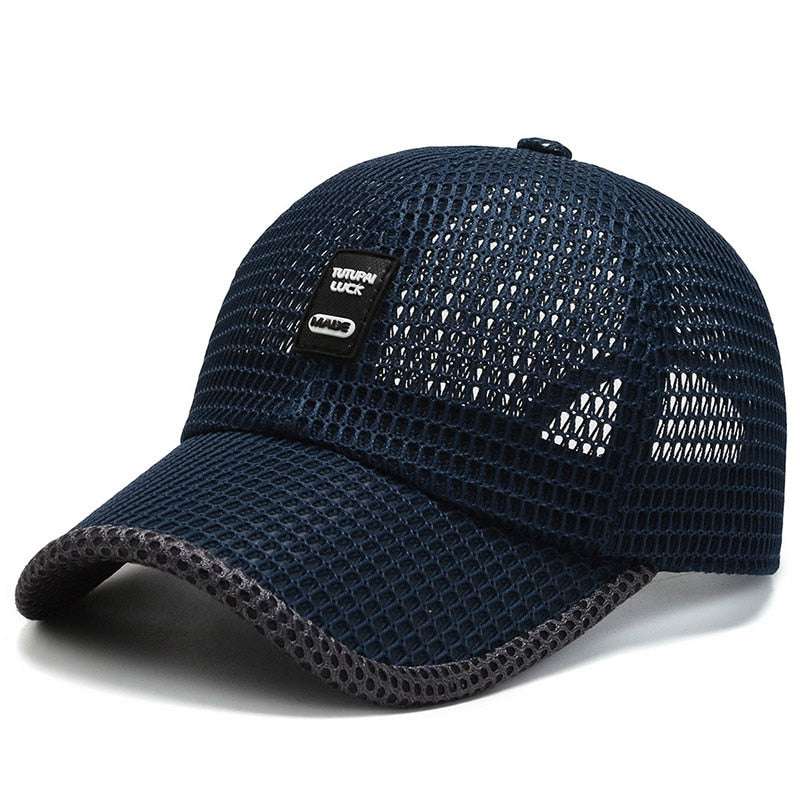 Summer Women Men Mesh Baseball Cap hats BushLine Navy Cap 2