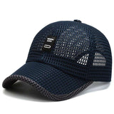 Summer Women Men Mesh Baseball Cap hats BushLine Navy Cap 2