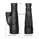 Svbony SV45 Monoculars 10-30 x 50 BAK4 Prism IPx7 Waterproof Optics  BushLine