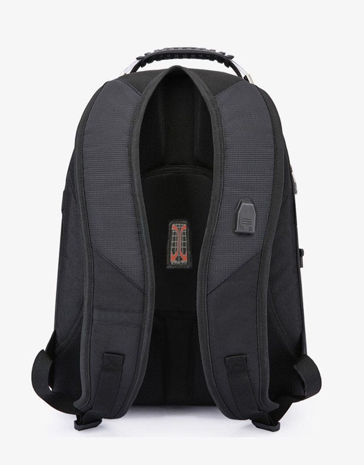 Swiss-Multifunctional Durable Laptop Backpack USB Charging Port BackPacks  BushLine