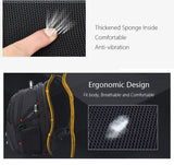Swiss-Multifunctional Durable Laptop Backpack USB Charging Port BackPacks  BushLine