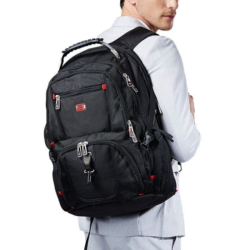Swiss-Multifunctional Durable Laptop Backpack USB Charging Port BackPacks BushLine 16 inch Travel