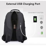 Swiss-Multifunctional Durable Laptop Backpack USB Charging Port BackPacks  BushLine